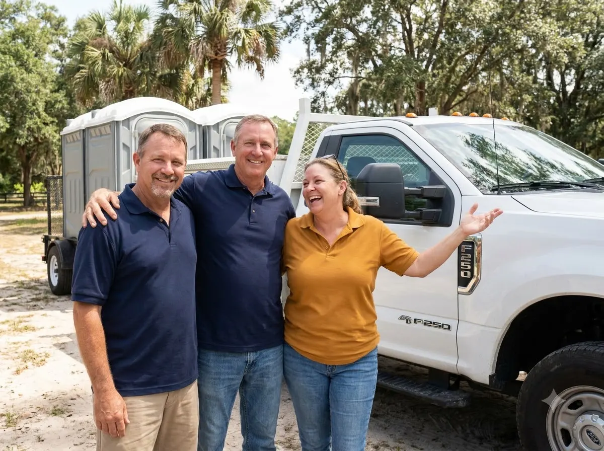MegaPulse Portable Co. porta potty rental team in Ocala, FL